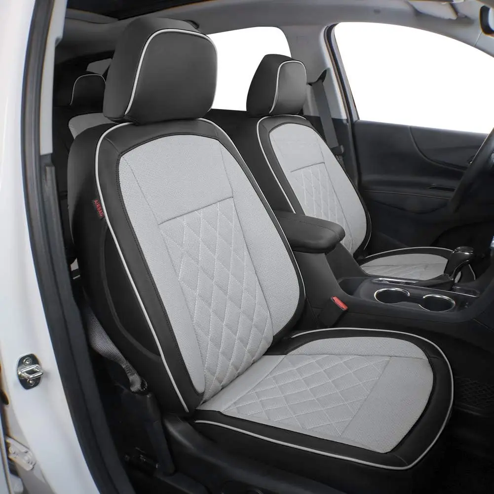 EKR Malibu Car Seat Covers Custom Fit for Chevrolet Malibu 2013-2025 LT/LS/Premier (Rear W/Armrest) Leather Car Seat Cover Full