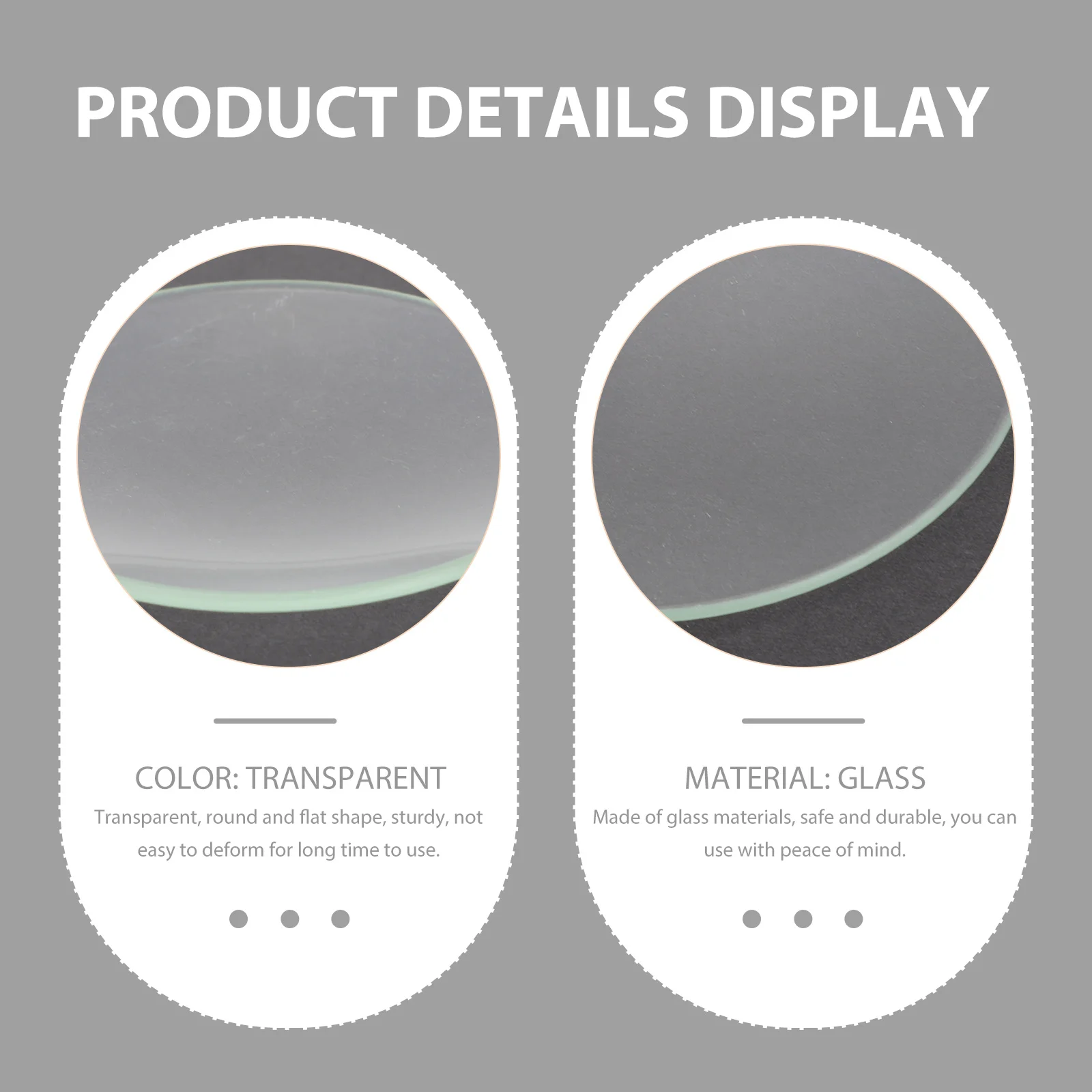 

10Pcs Laboratory Watch Glass Clear Flat Round Shape Evaporating Dish Beaker Cover Durable Glass Chemistry Experiment Supply