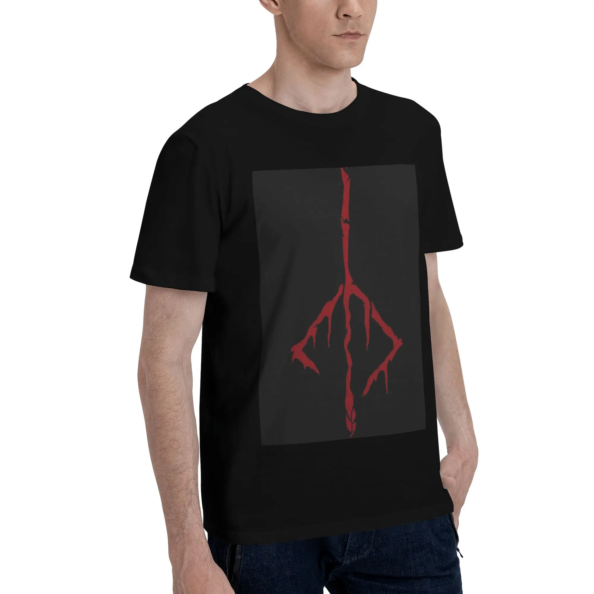 

Bloodborne hunter’s mark Men T-Shirt Oversized T Shirts Men's Crew Neck Cotton Tees Short Summer Male