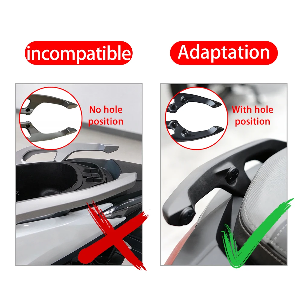For HONDA For FORZA350 250 125 2025-2026 FOR NSS350 Motorcycle Rear Passenger Seat Backrest Cushion Tailstock Back Rest Pad Kit