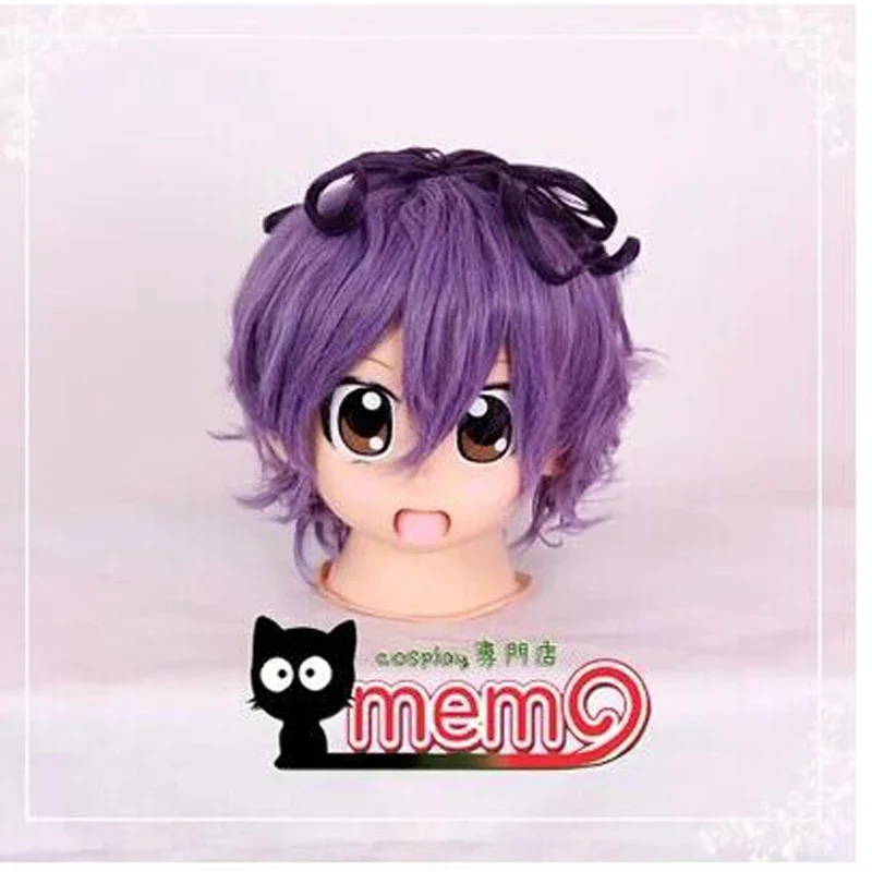 New ib garry purple high temperature wire cos short cosplay anime wig wig cap