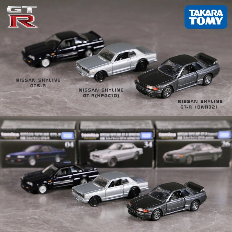 TOMY Nissan GTR R34 R32 R33 R35 GTR50 Alloy Car Diecasts & Toy Vehicles Car Model Miniature Scale Model Car For Children