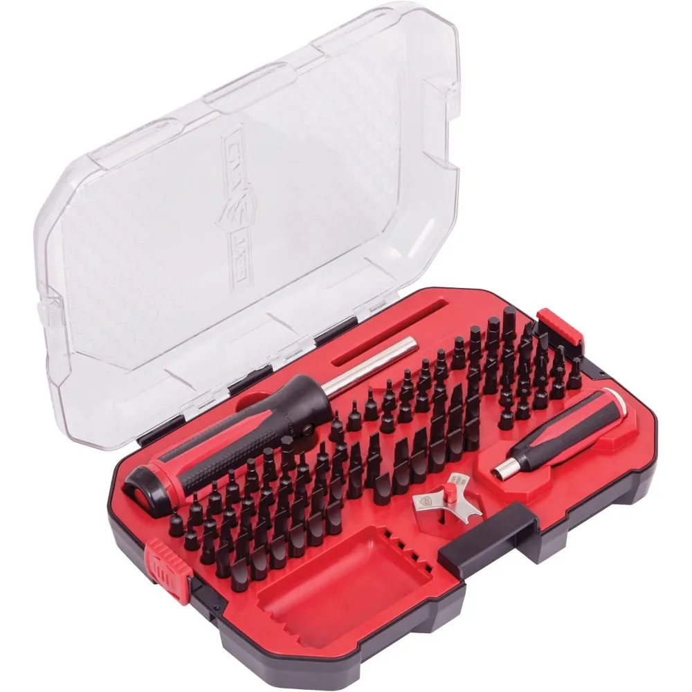 Kit de destornilladores de precisión de 90 piezas para el cuidado de armas de fuego: puntas Torx, hexagonales, Phillips y con iluminación LED