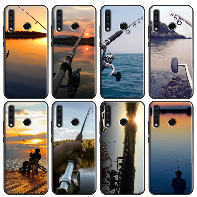 Fishing rod Carp Cover For Huawei Honor 10 Lite 9 20 10i 8X 9X 10X Lite 8A 9A 8S 9S 4C 6C 7C 7A Pro Cover