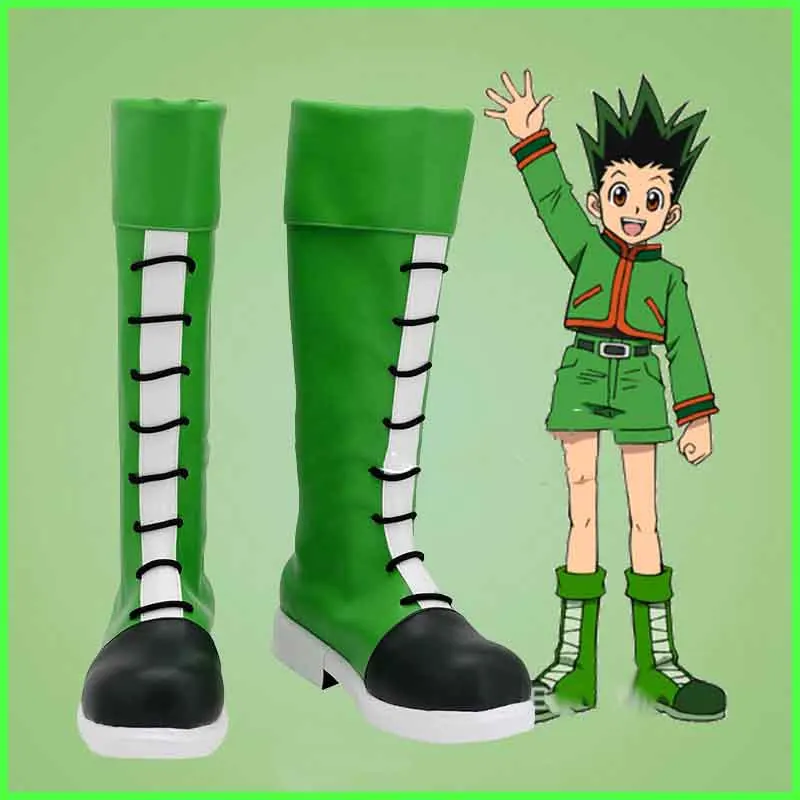 Buty do cosplayu Gon Freecss, anime Hunter, akcesoria do role-playing na Halloween dla mężczyzn