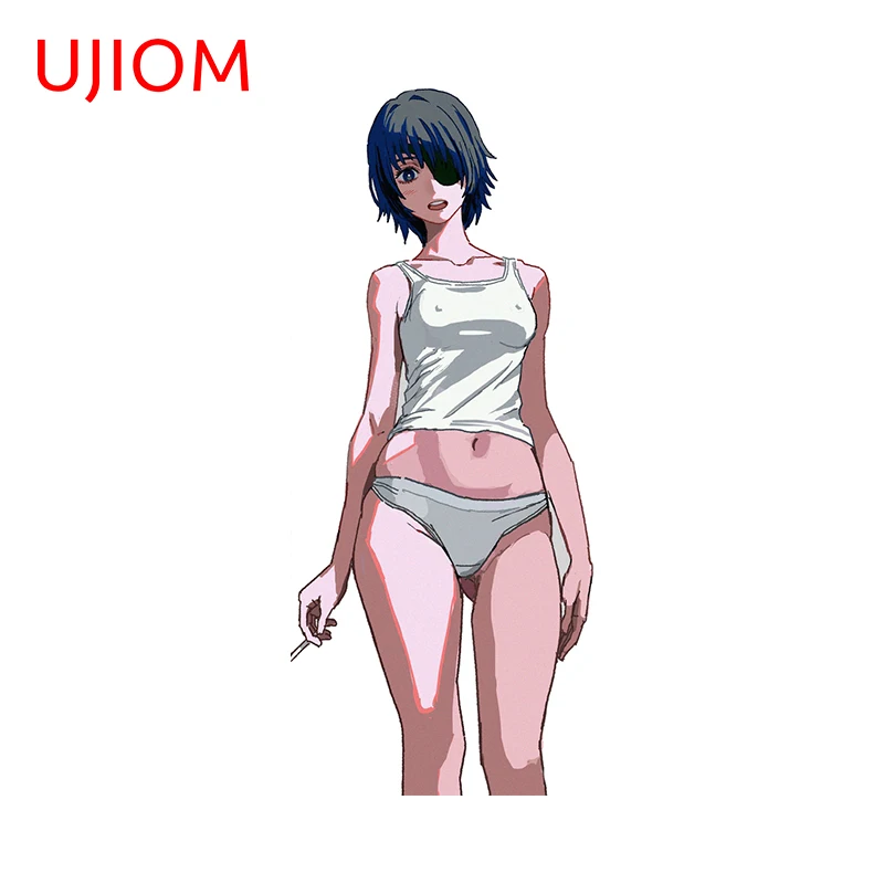 UJIOM 13 см X 5,6 см аниме сексуальные девушки Himeno Мультяшные настенные наклейки забавные детские наклейки для детской комнаты домашний декор комнатные фрески