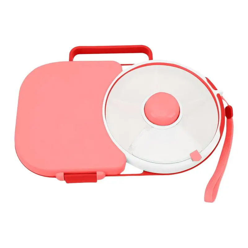 

Kids Lunch Box Rotating Lunch Boxes For Snack Spinner Lunchbox With Small Snack Spinner Portable Lunch Container Storage Boxes