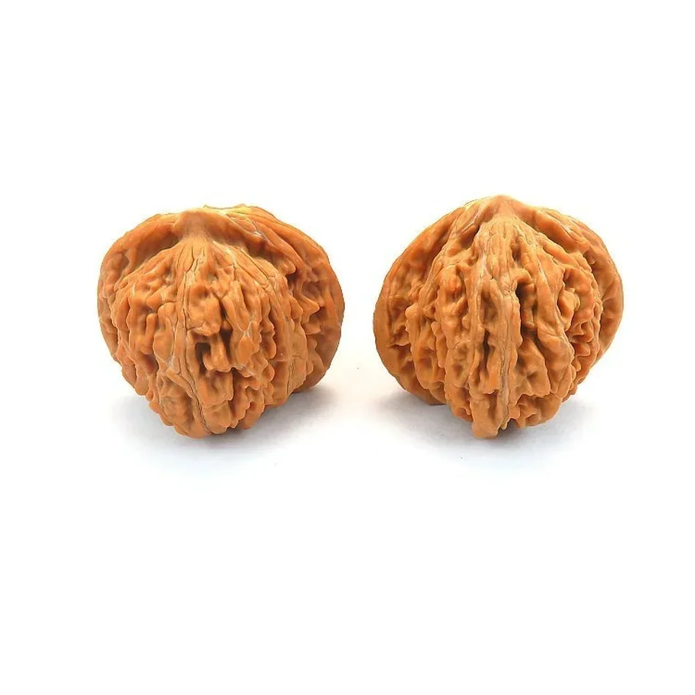 1 Pair Fitness Handball Anti-Slip Lightweight Training Wild Walnut Health Ball for Elders Relaxation Therapy Chrome Hand Massage