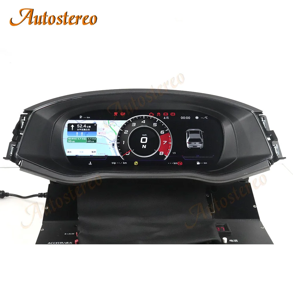 Car Digital Cluster Virtual Cockpit For Volkswagen VW Scirocco 2009-2016 Auto Dashboard Instrument Upgrade Speed Meter Screen