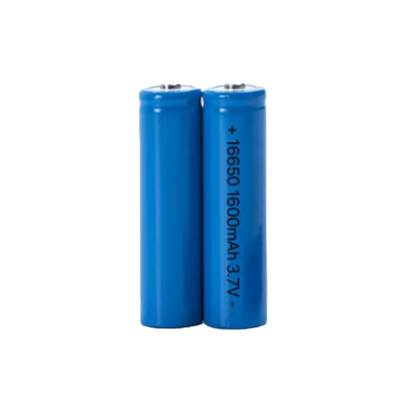 16650 1600mAh 3.7V Lithium Ion Rechargeable Battery for Flashlights, Mini LED Devices, Cylindrical Cell, 16340, 14250