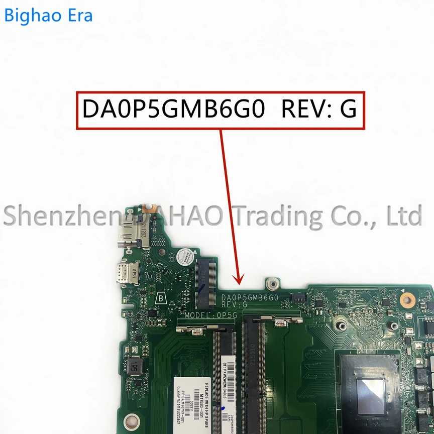 Imagem -03 - para hp 15-ef 15z-ef 15-eq Da0p5gmb6g0 com R54500 R7-4700 Cpu Ddr4 15s-er Laptop Motherboard Sps:m03344601 M17530-601 100 Novo