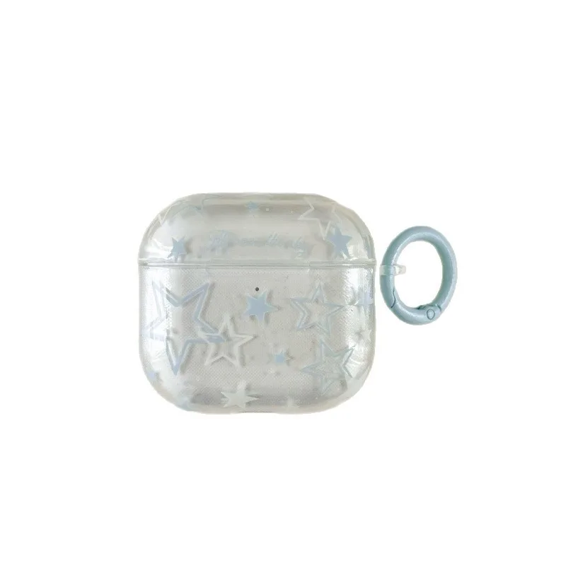 

Stars Transparent Earphone Case For Apple Airpods 1 2 3 4 Pro 2 Cover