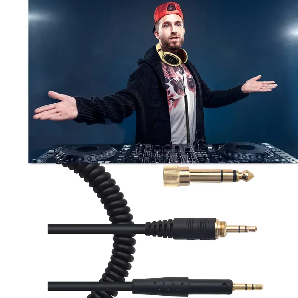 Сменный пружинный спиральный удлинитель кабеля OFC 6,35 мм для наушников Sennheiser Neumann NDH 20 30