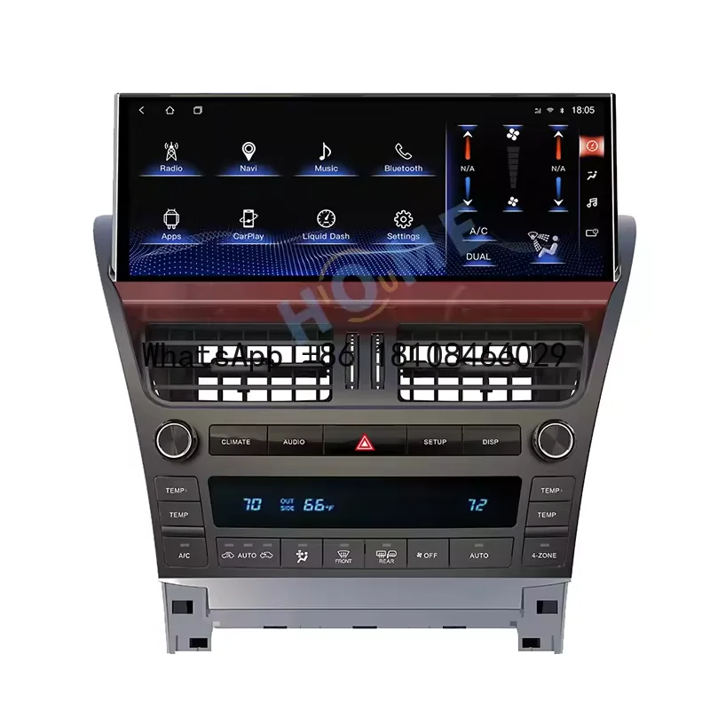 

12.3 Inch Android 10 GPS Navigation DPS Video Audio Player Apple Carplay for Lexus LS460-600 2006-2012 WiFi BT