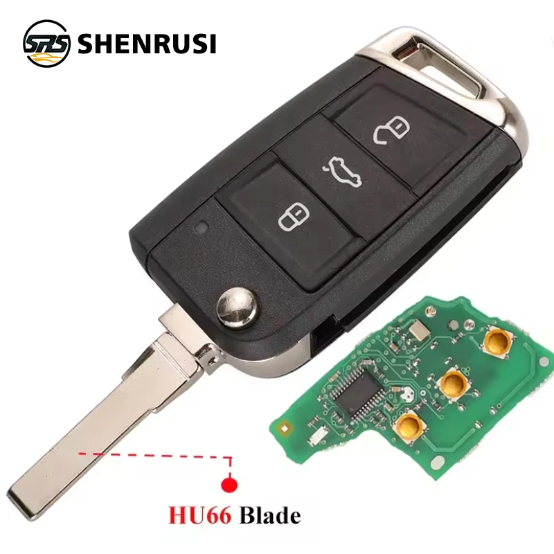 Автомобильный дистанционный ключ 434 МГц Megamos AES MQB для VW Seat Leon Ateca Golf7 MK7 Touran Polo Tiguan Skoda Octavia 5G6959752AB BB 6V0959752