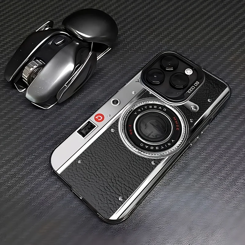 Custodia unica per iPhone 17 16, 15, 14, 13, 12, 11 Pro MaxPlus con design posteriore tergicristallo resistente alle cadute.