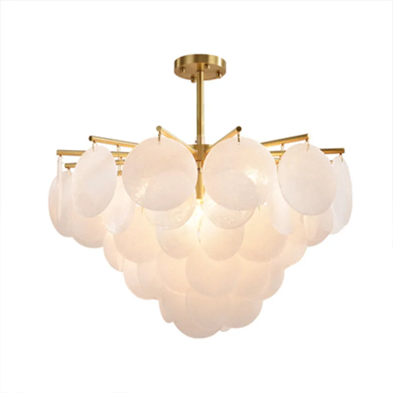 Luxo moderno Lustre LED De Vidro, Lâmpadas Pingente De Metal, Luminária, Sala De Estar, Mesa Central, Jantar, Quarto, Decoração De Casa