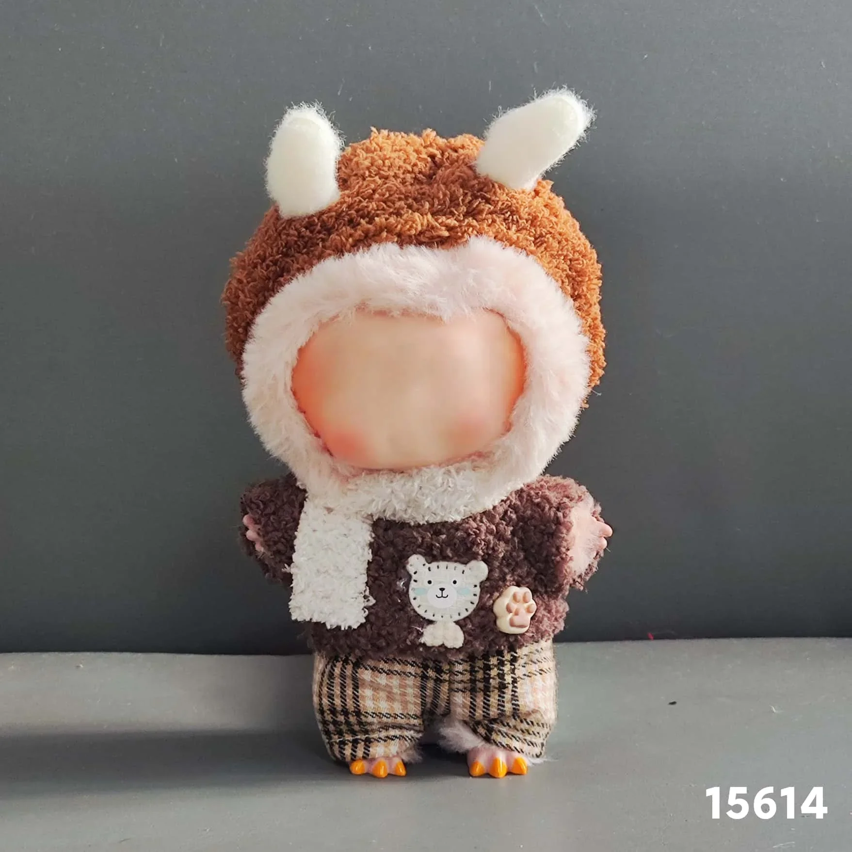 

Miniso 17cm Mini Plush Doll Clothes Accessories for Korea Kpop EXO Labubu Idol