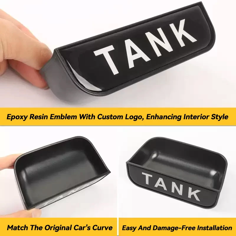 4Pcs For GWM Tank 300 21-25 Car Door Handle Storage Box Front Rear Door Pull Interior Accessories - Image 3