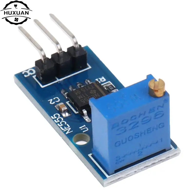 Módulo generador de pulso ajustable, Chip NE555, 5V-12V, 3x1,5 cm, 1 unidad