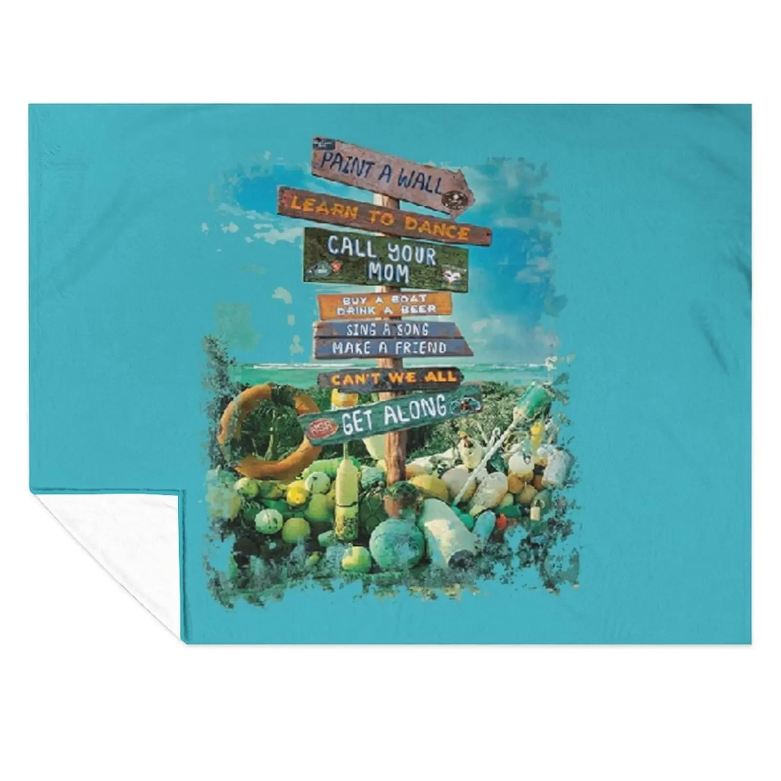 

beach!!! Throw Blanket Polar Luxury Brand Luxury Thicken manga Blankets