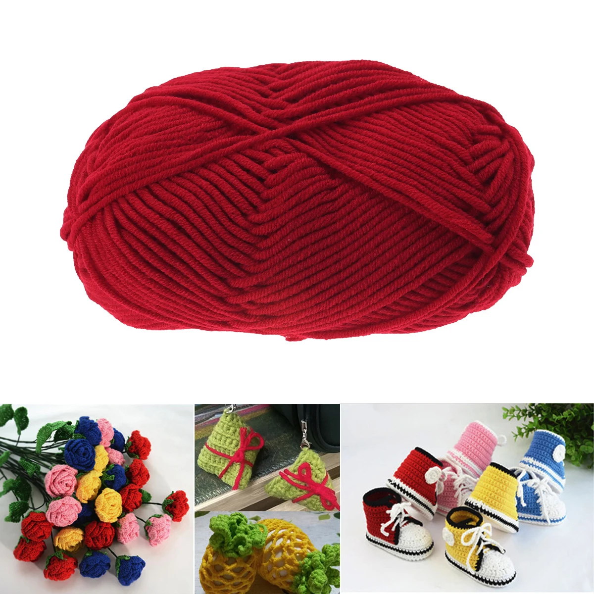 

Milk Cotton Crochet Thread Chunky Knitting Yarn Woolen Women DIY Cotton Yarn For Knitting Soft Warm Accessories