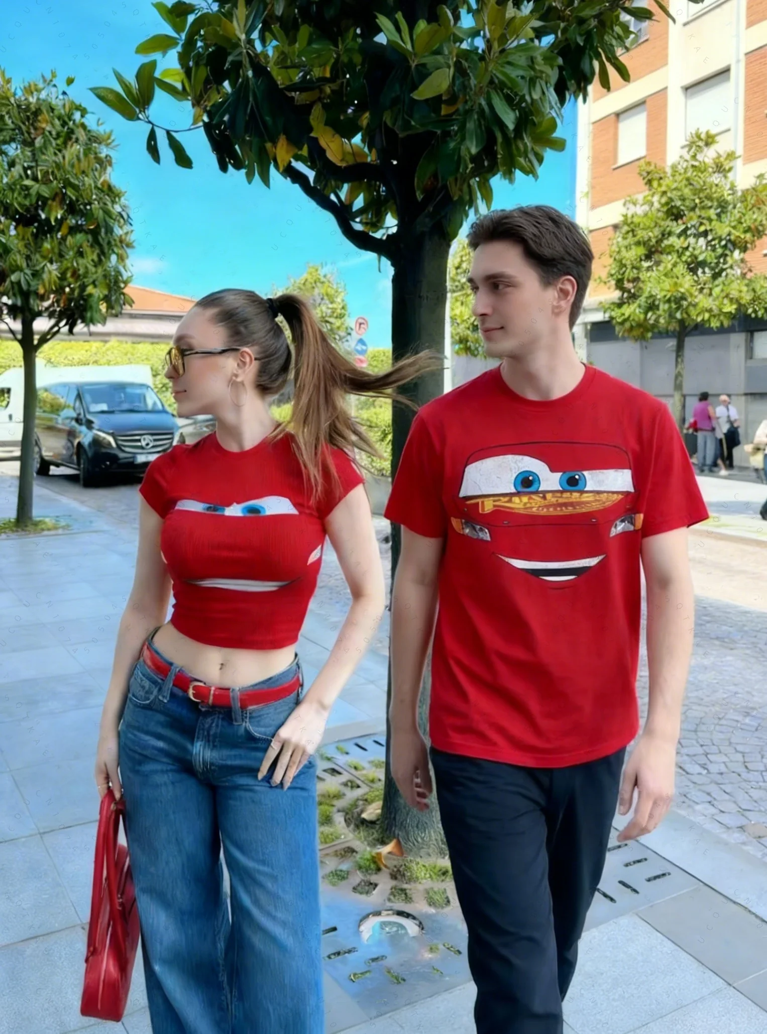 2026 Humorvolle und witzige klassische Anime-T-Shirts für die ganze Familie – Partnerlook für Paare, Kinder, niedliche Autos, Film- und Eltern-Kind-Urlaubs-Wander-Tops – Detail 6