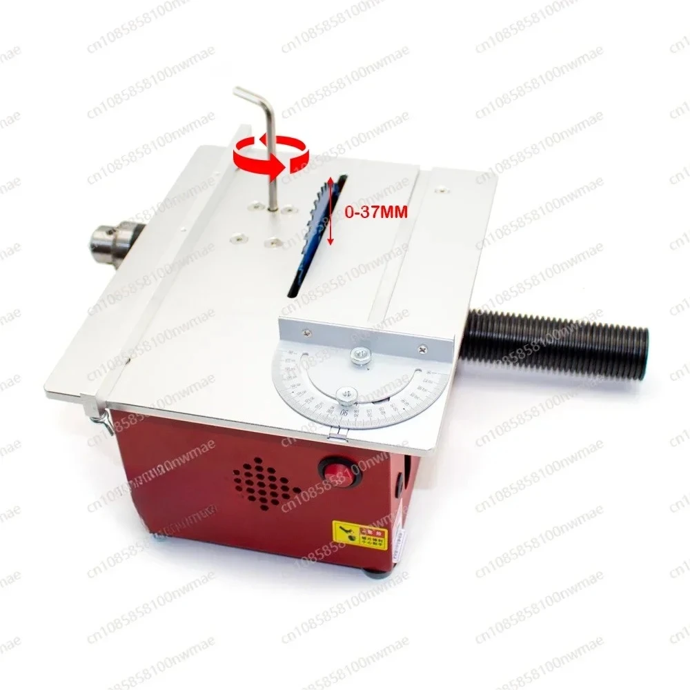Mini DIY Table Saw Handmade Woodworking Bench Saw Precision Model Crafts Liftable Electric Cutting Saw Set 9000RPM 360W T6