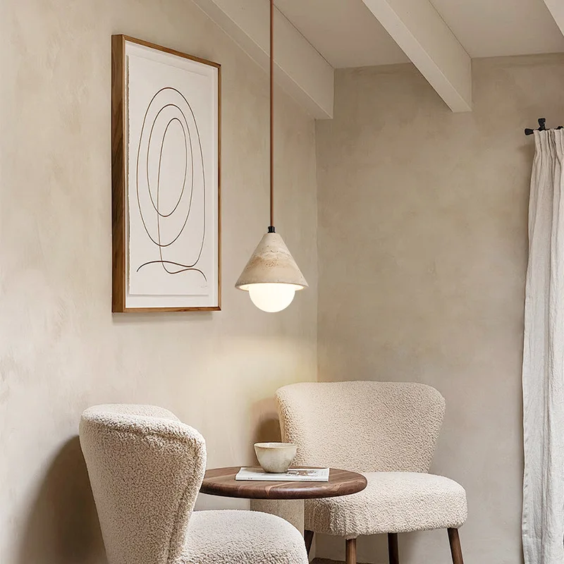 

Japanese-style wabi-**** wind bedroom bedside chandelier Nordic style restaurant cafe bar island creative chandelier