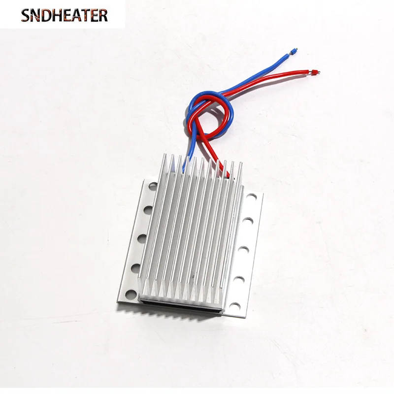 SNDHEATER 73x63x27mm Piastra riscaldante elettrica PTC 24V/12V Foglio riscaldante ad alta temperatura a forma di pettine in lega di alluminio 60-270C 2 pezzi