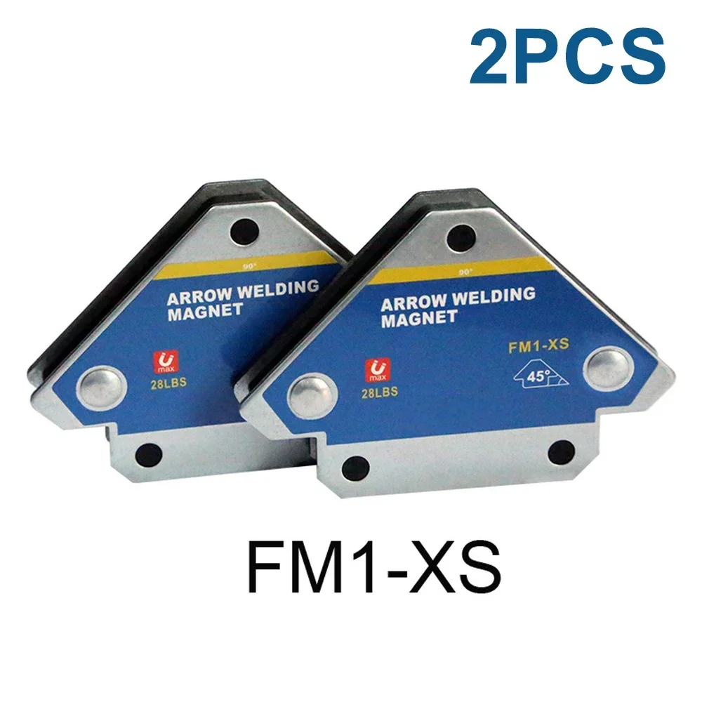 Hot 2pcs 12.5KG Magnetic Welding Holders Angle Solder Arrow Magnet Weld Fixer Positioner Ferrite Holding Auxiliary Locator Tools