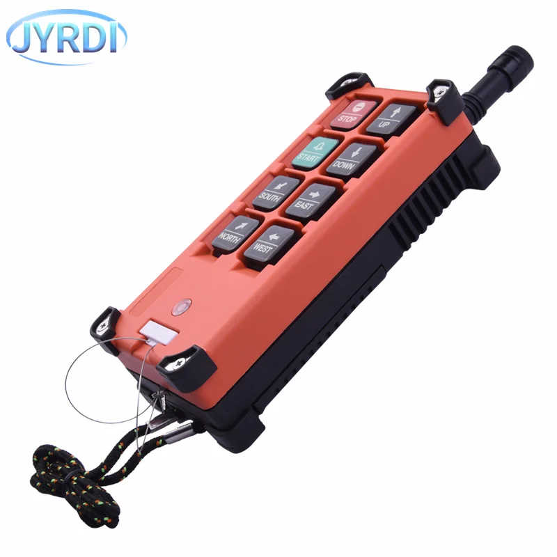 F21-E1B 6 Buttons Single Speed Industrial Wireless Radio Crane Remote Control Switches Winches Hoist Track Crane Lift Control