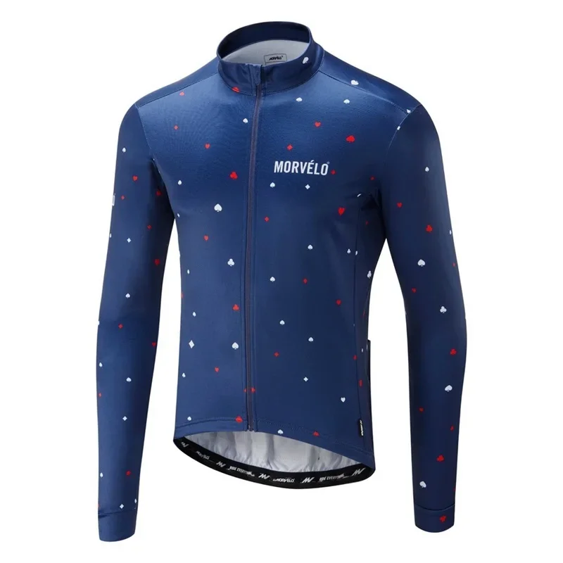 MORVELO Spring Cycling Clothing Long Sleeve Cycle Jersey Colorful Road Bike Racing Wear Sport Shirt Camisa De Ciclismo