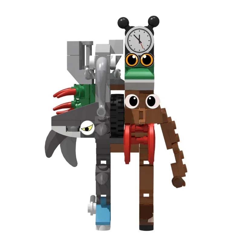 120-teiliges Hybrid-Kreatur-Bausatz – Fantasy-Tier-Fusion-Modell für Jugendliche und Erwachsene, kreatives DIY-Schreibtischdekor, Geschenk mit Handbuch