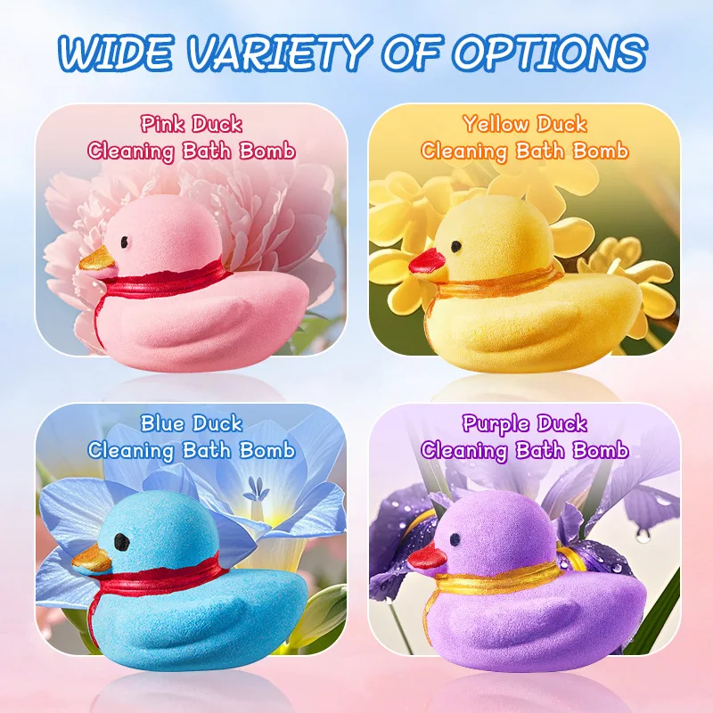 

Cartoon Blue Duck Bath Salt Ball (Froth Ball) 135g Cleanse And Relax with Fun Floating Bath Salts