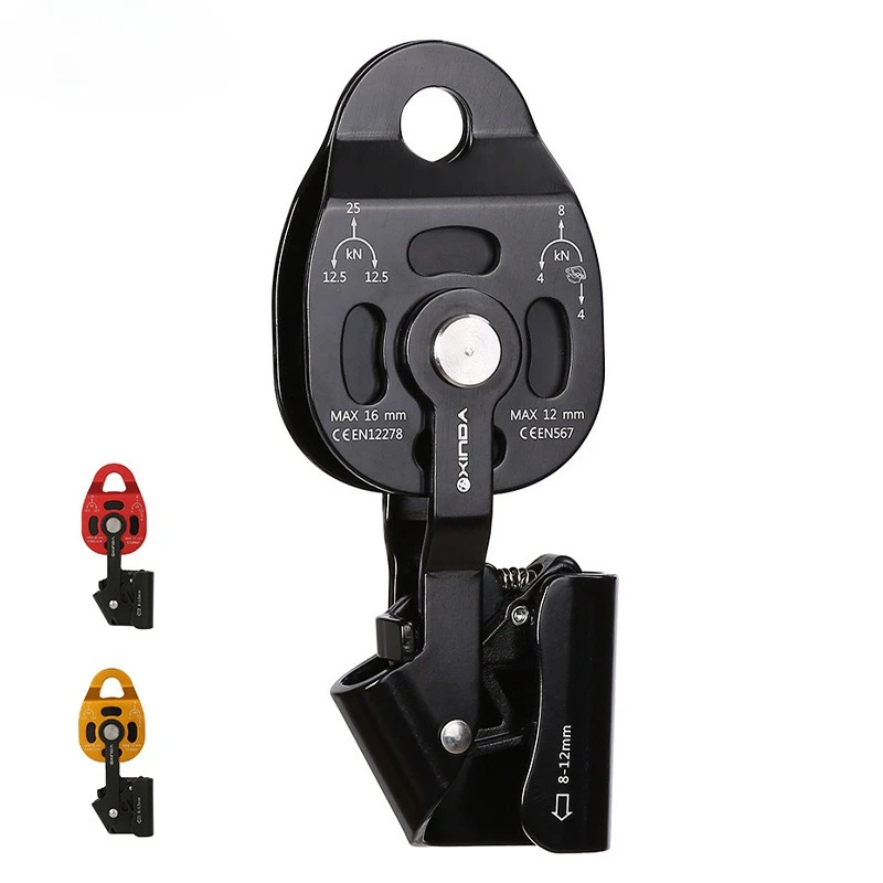 

Lift Weight Pulley Device Rescue Survive Gear Rock Climb High Altitude Heavy Transport Effortless Pulley Combination