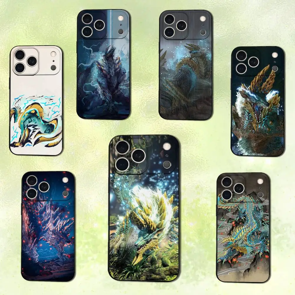 

Cool Z-Zinogre Ferocious Phone Case For iPhone 14,13,17,12,11,16,15,Plus,Pro Max,XS,X,XR,SE,Mini,Soft Silicone Black Cover