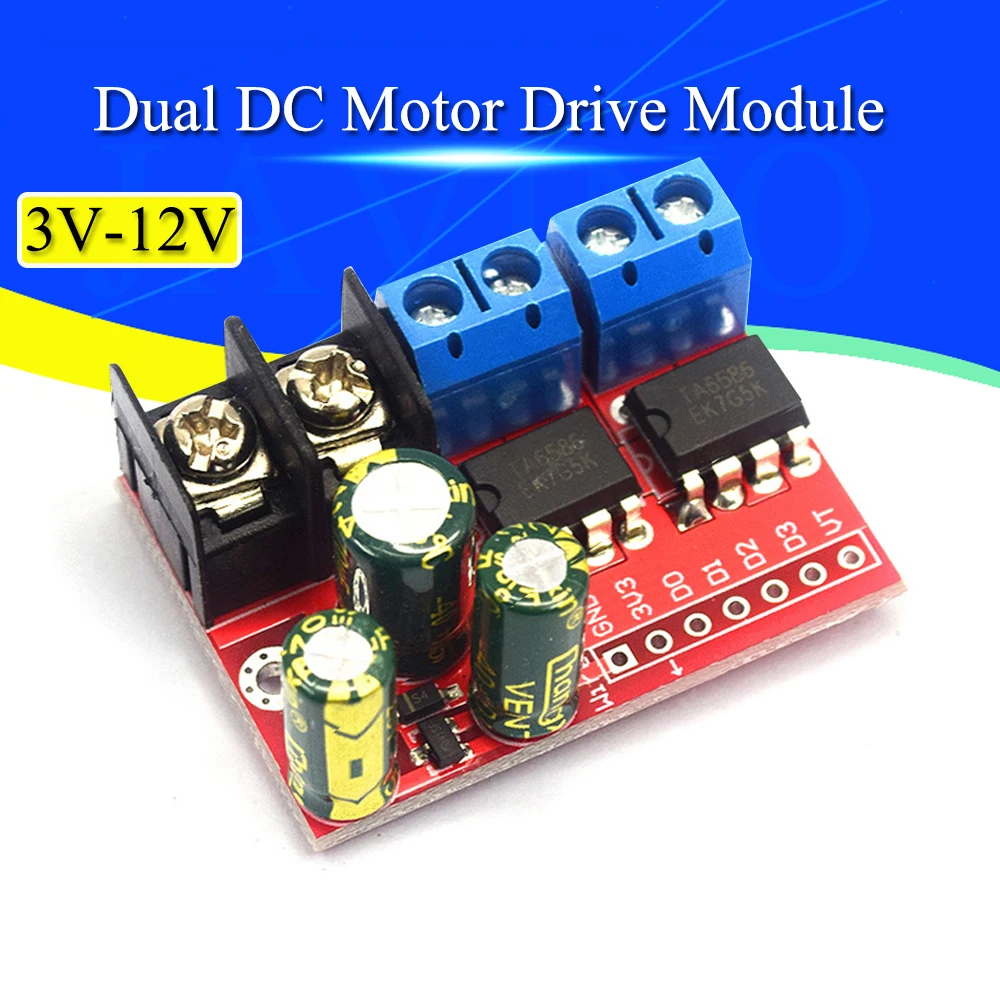 1-10szt H Mostek zdalnego sterowania 5A 3V-14V Podwójny moduł napędu silnika DC Odwrotne napięcie PWM Regulacja prędkości Podwójny Super L298N 5AD