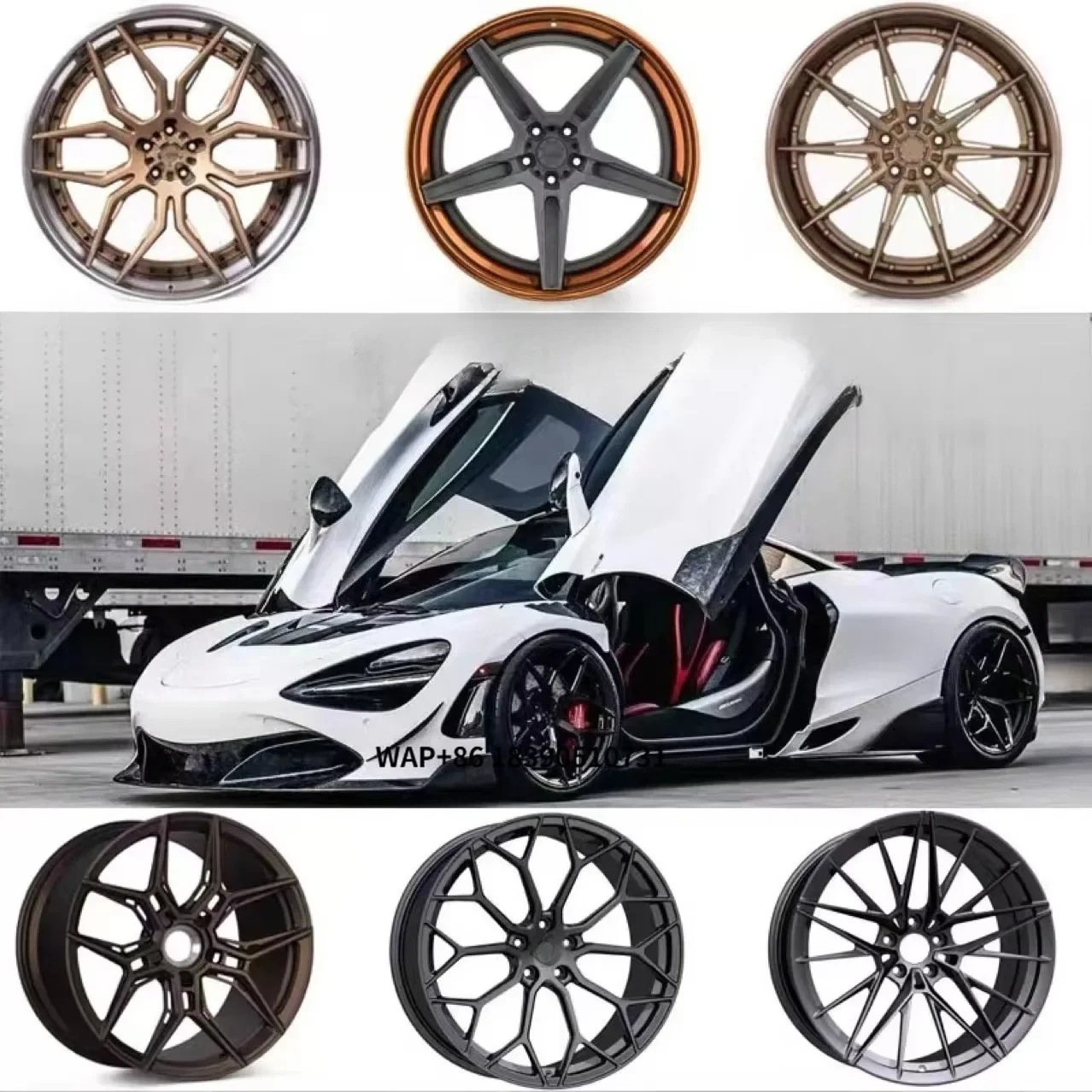 

New Forged Aluminum Chrome Finish Wheels-30mm/25mm/40mm ET 5-Year Warranty for SE-Class Evoque & More (Multi Spoke)