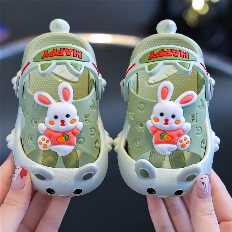 Sandals Cartoon Cute Soft Soles New 1-3 Years Old 2 Boys Bath Toddler Small Children Sandals