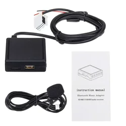 For Peugeot 207 307 407 308 For Citroen C2 C3 RD4 bluetooth Aux Receiver Cable with USB,microphone Hands-free Aux Adapter