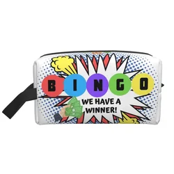 Bingo We Have A Winner Cosmetic Bag Women Kawaii Big Capacity Paper Game Makeup Case Beauty Storage Toiletry Bags