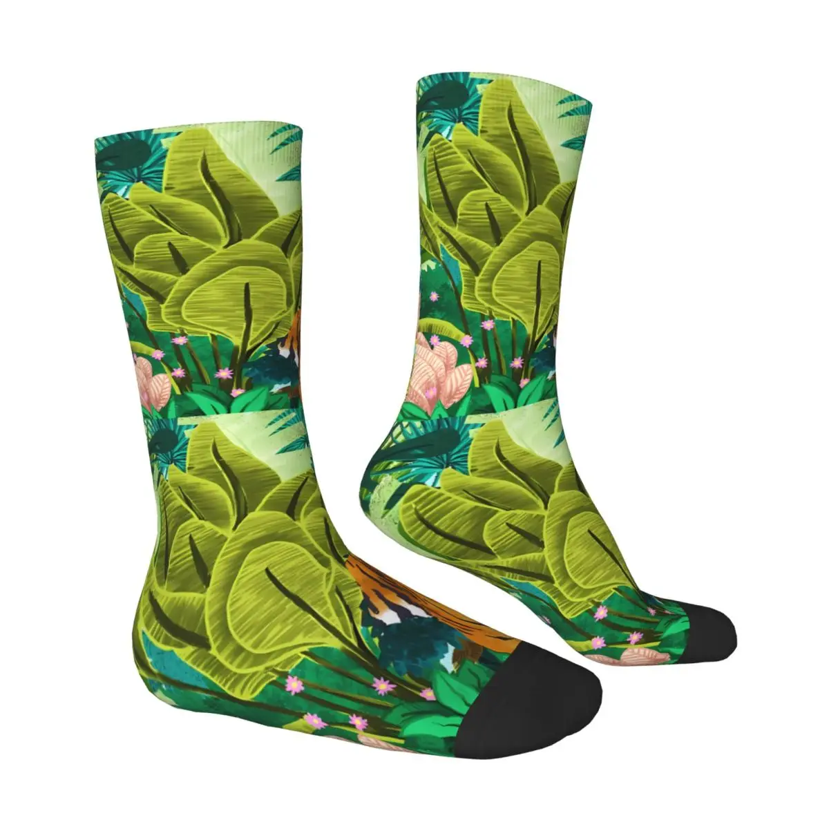 Jungle Tiger Sock Printed Man Polyester