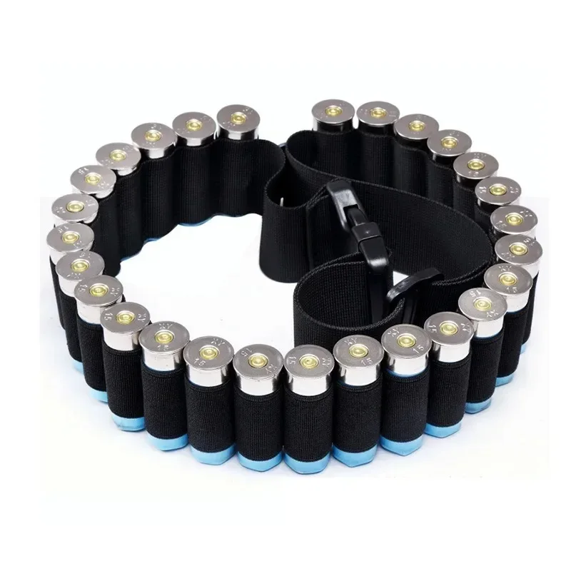 Outdoor Sports 27 Hole Shotgun Belt Tactical 12G Bullet Belt CS Field Hunting Shooting Shotgun Storage Belt