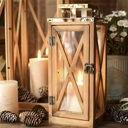 Luxury Candle Holders Transparent Glass Large Garden Lantern Velas Decoration wedding centerpieces for tables home decoration