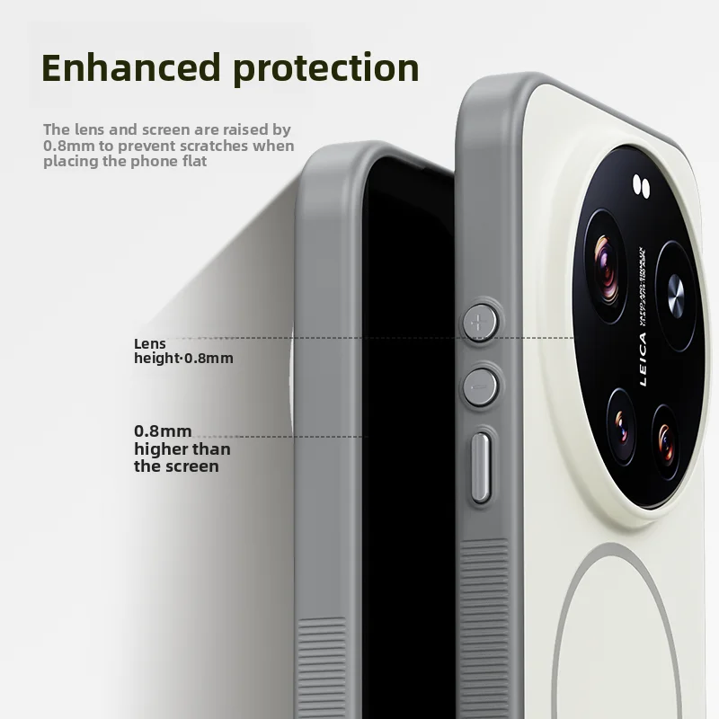 Etui Xiaomi Mi 17 Ultra Twarde Silikonowe Magnetyczne Bezprzewodowe Ładowanie Ochronne Plecki Obudowa Xiaomi Mi 17 17Ultra hell — zdjęcie produktu 6