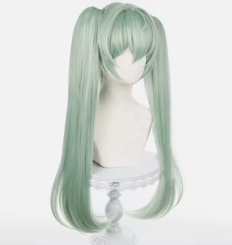 Zenless Zone Zero Corin Wickes Green Cosplay Wigs 75cm Long Green Ponytail Hair