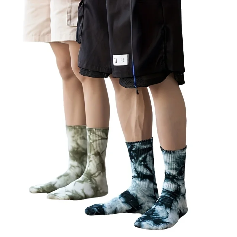 

4/5 пар мужских носков, мужские уличные чулки со средней трубкой, хлопковые чулки в стиле Харадзюку