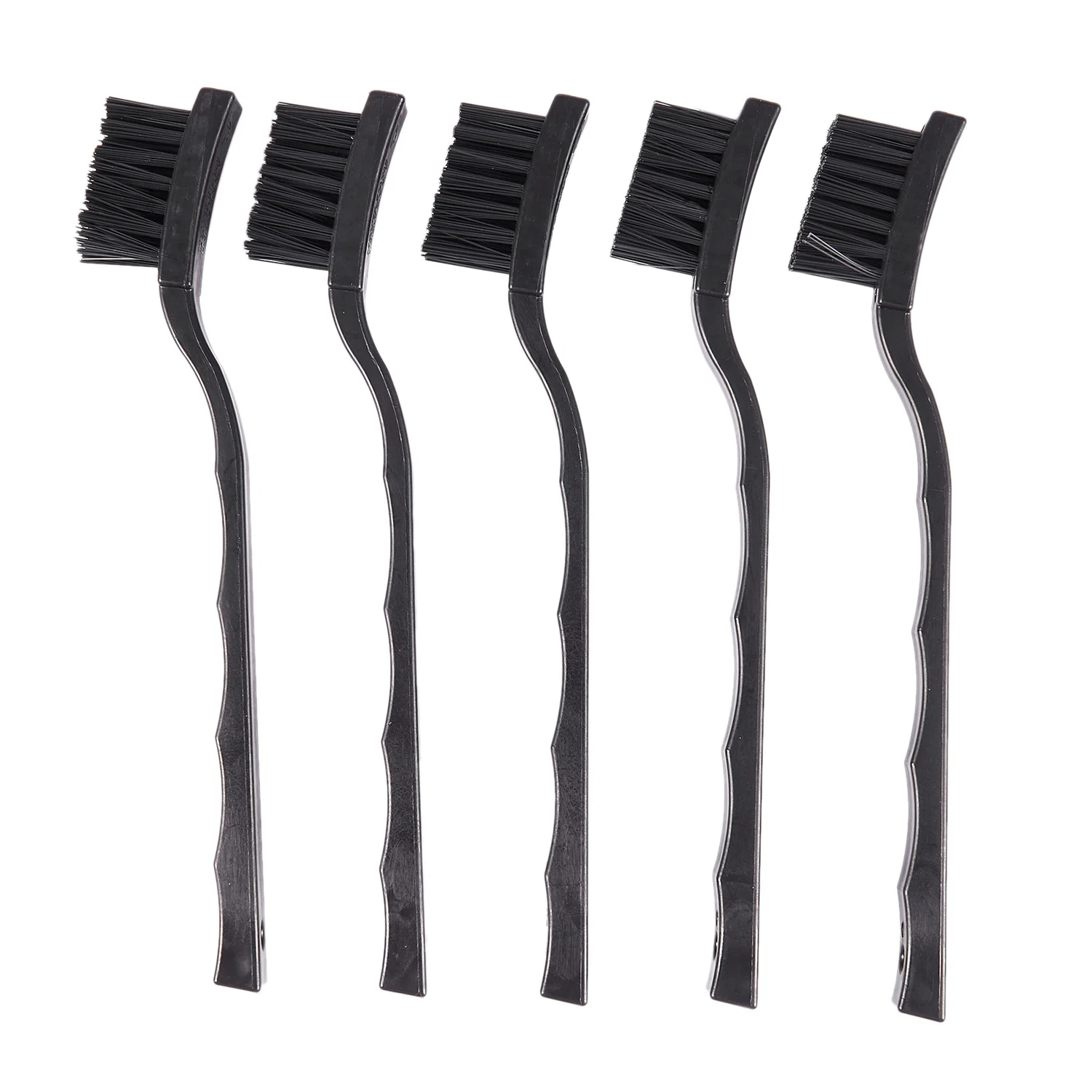 A74U 5 Pcs Black Non Slip Handle PCB Rework ESD Anti Static Dust Brush 17cm