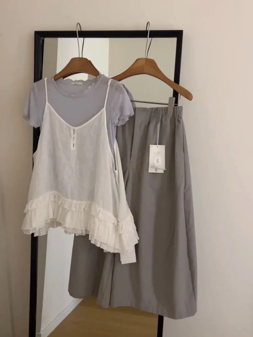

Korean Style Cotton Linen Tank Top Women's Summer New Design Lace Hem Layering No-Sleeve Outerwear Breathable Regular Fit